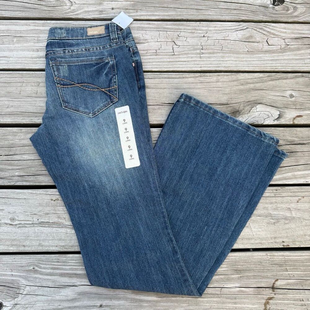Refuge Ultra Low Rise Flare Jeans NWT Y2K
